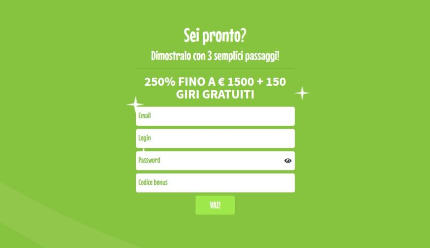 Come registrarsi su Crazyno?