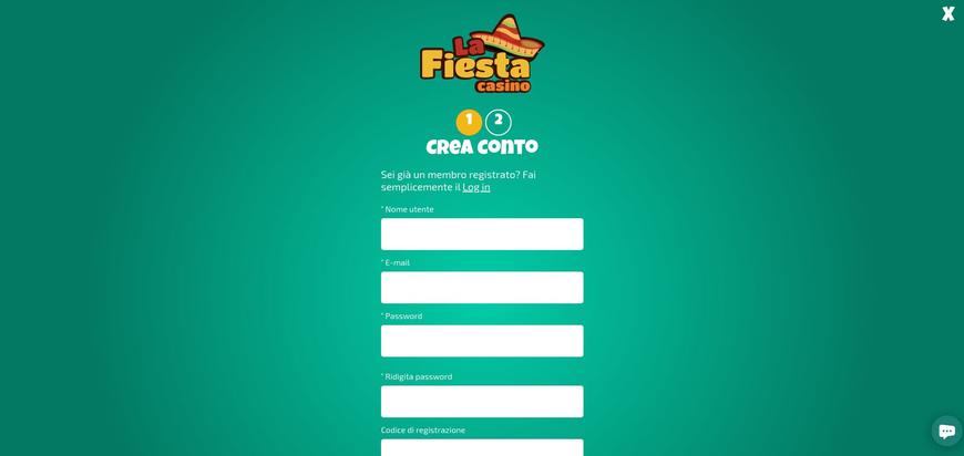 Come registrarsi su La Fiesta?