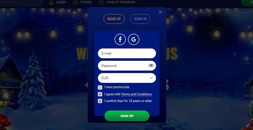 registrarsi su Savarona Casino