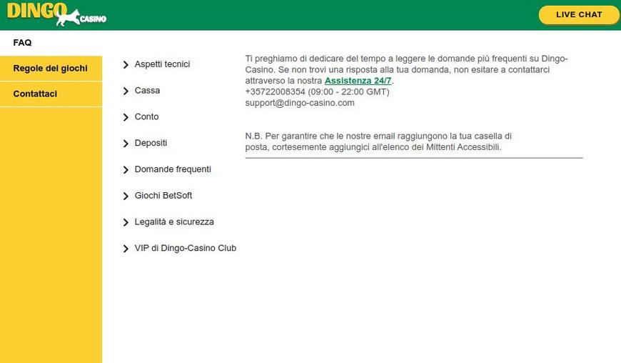 assistenza